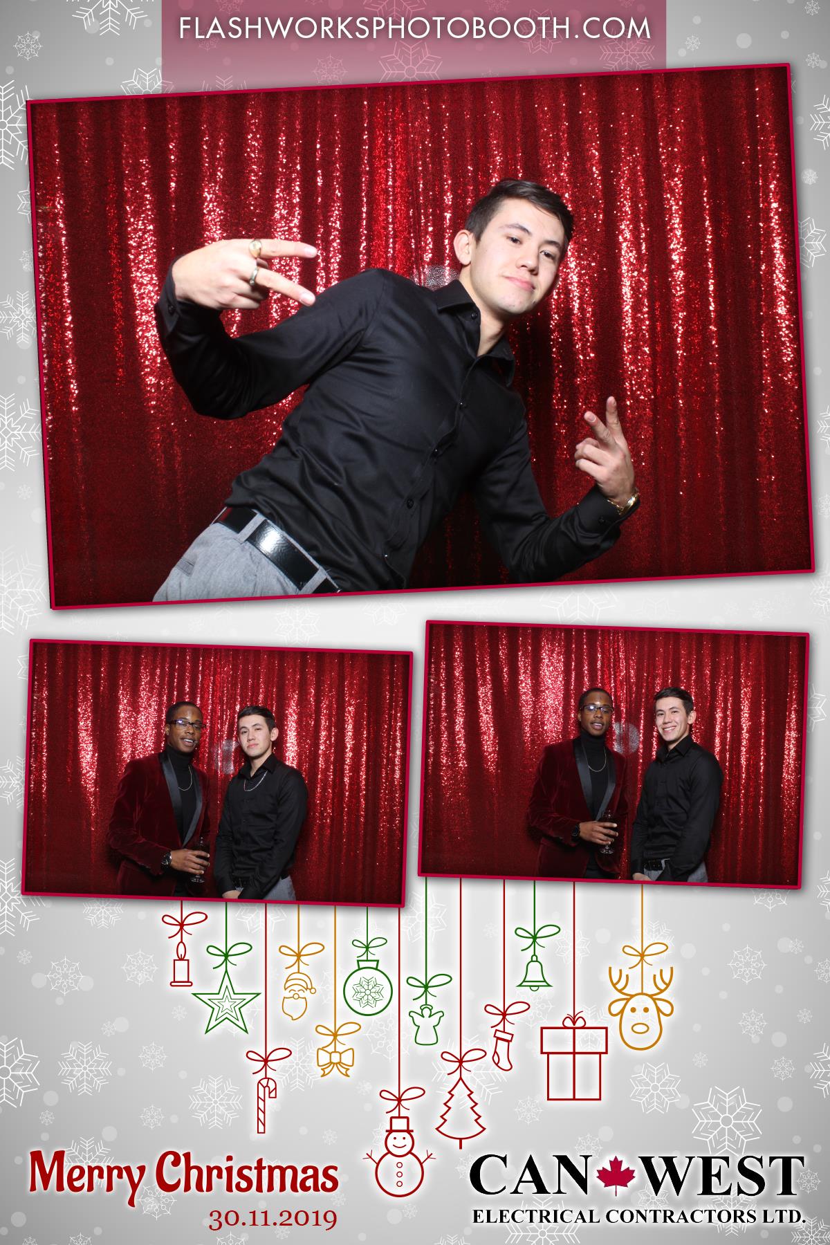 Can West Christmas Party | View more photos from the event at gallery.flashworksphotobooth.com/u/FlashworksPhotoboothInc/Can-West-Christmas-Party